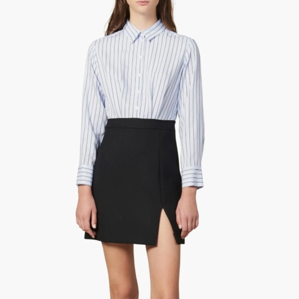 BRAND NEW Sandro Gills Mini Two-in-one dress in Blue Sky